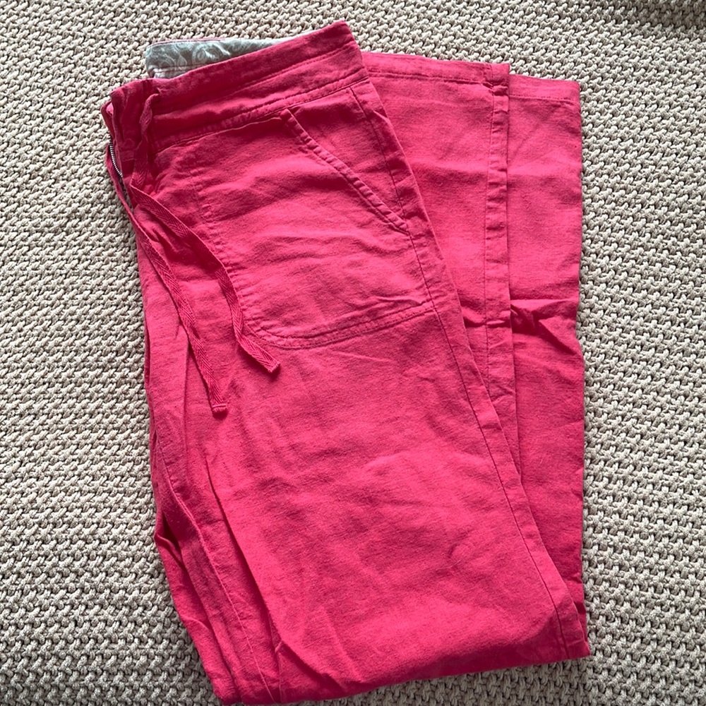 Love Tree Vintage Linen Pants Size: S